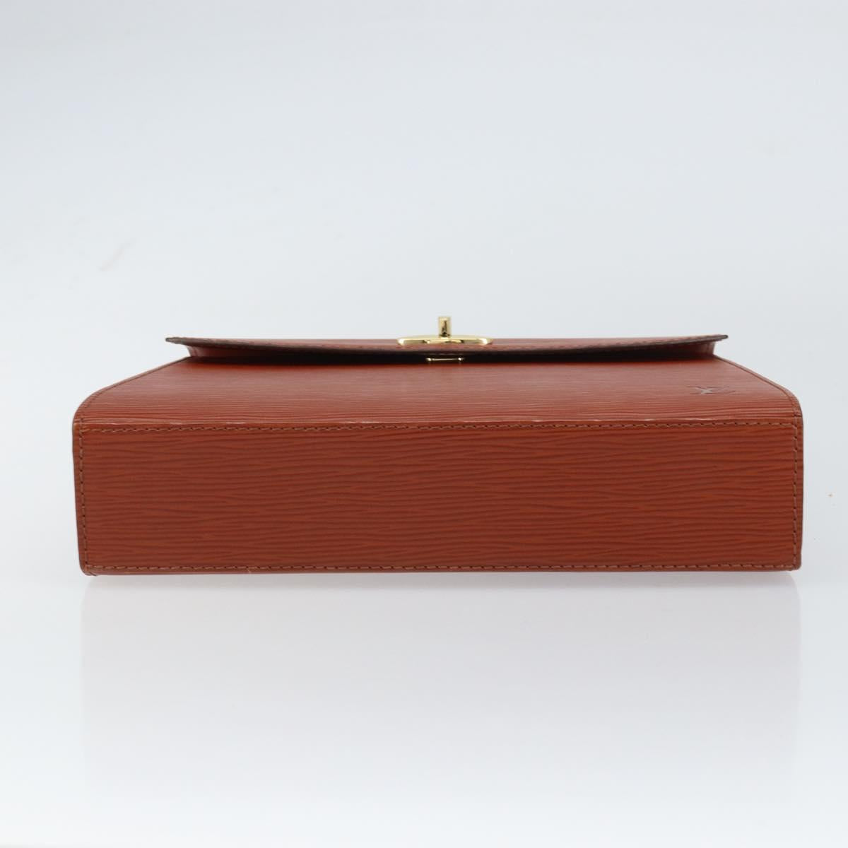 LOUIS VUITTON Epi Malesherbes Hand Bag Brown M52373 LV Auth 158240