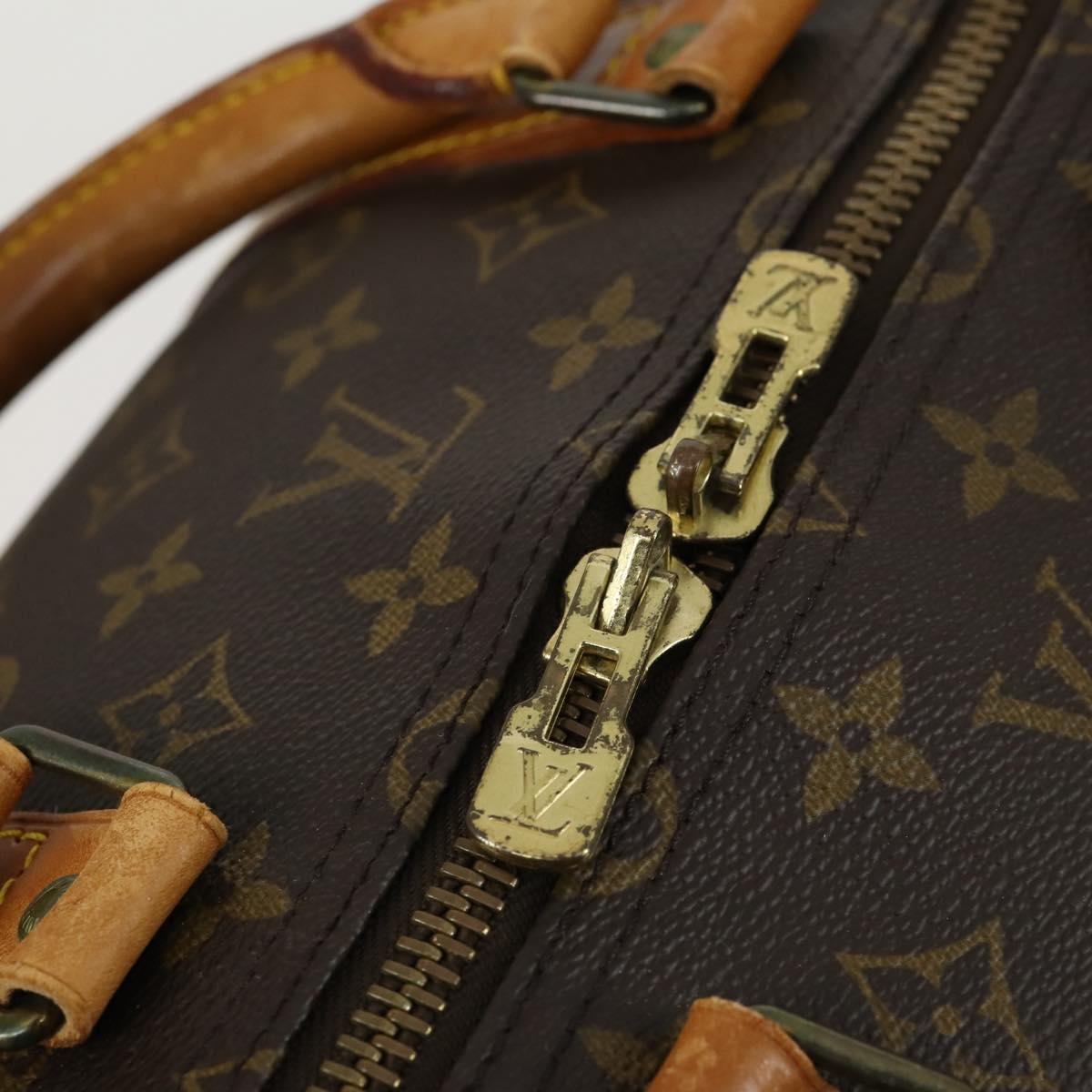 LOUIS VUITTON Monogram Keepall 55 Boston Bag M41424 LV Auth 158289