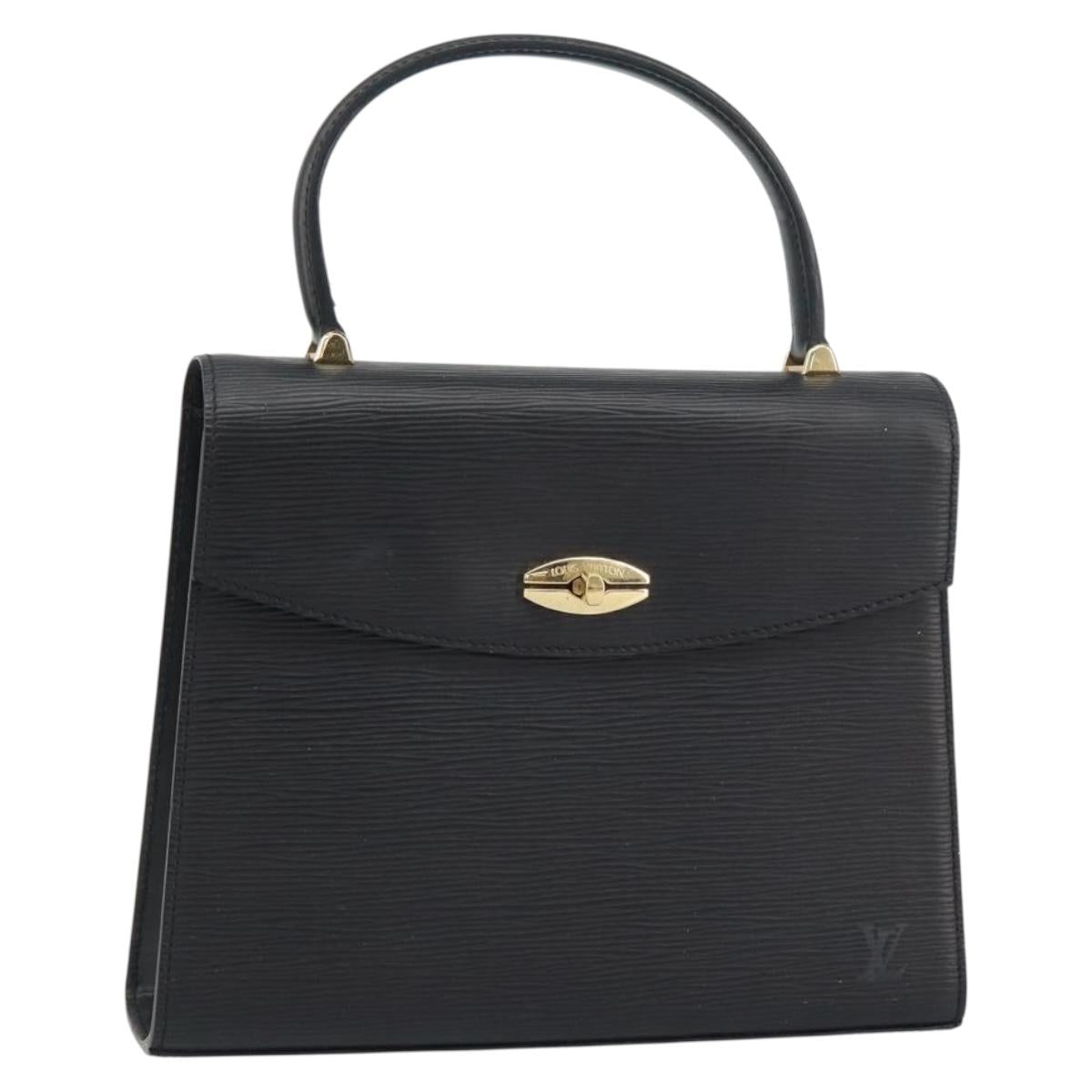 LOUIS VUITTON Epi Malesherbes Hand Bag Black M52372 LV Auth 158324