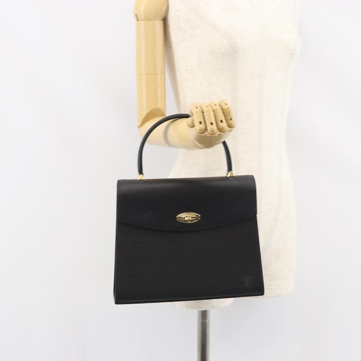 LOUIS VUITTON Epi Malesherbes Hand Bag Black M52372 LV Auth 158324