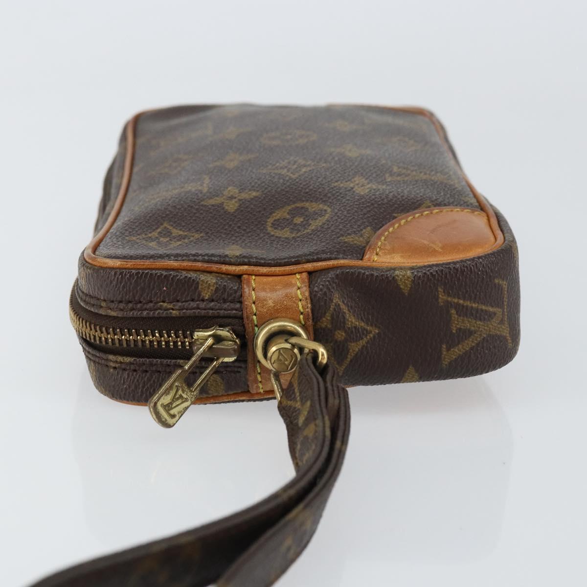 LOUIS VUITTON Monogram Marly Dragonne PM Clutch Bag M51827 LV Auth 158336