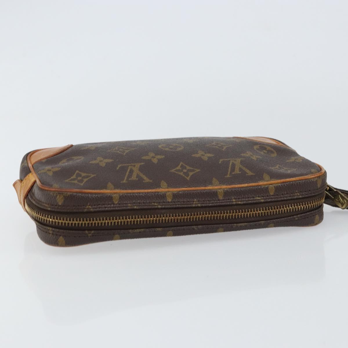 LOUIS VUITTON Monogram Marly Dragonne PM Clutch Bag M51827 LV Auth 158336
