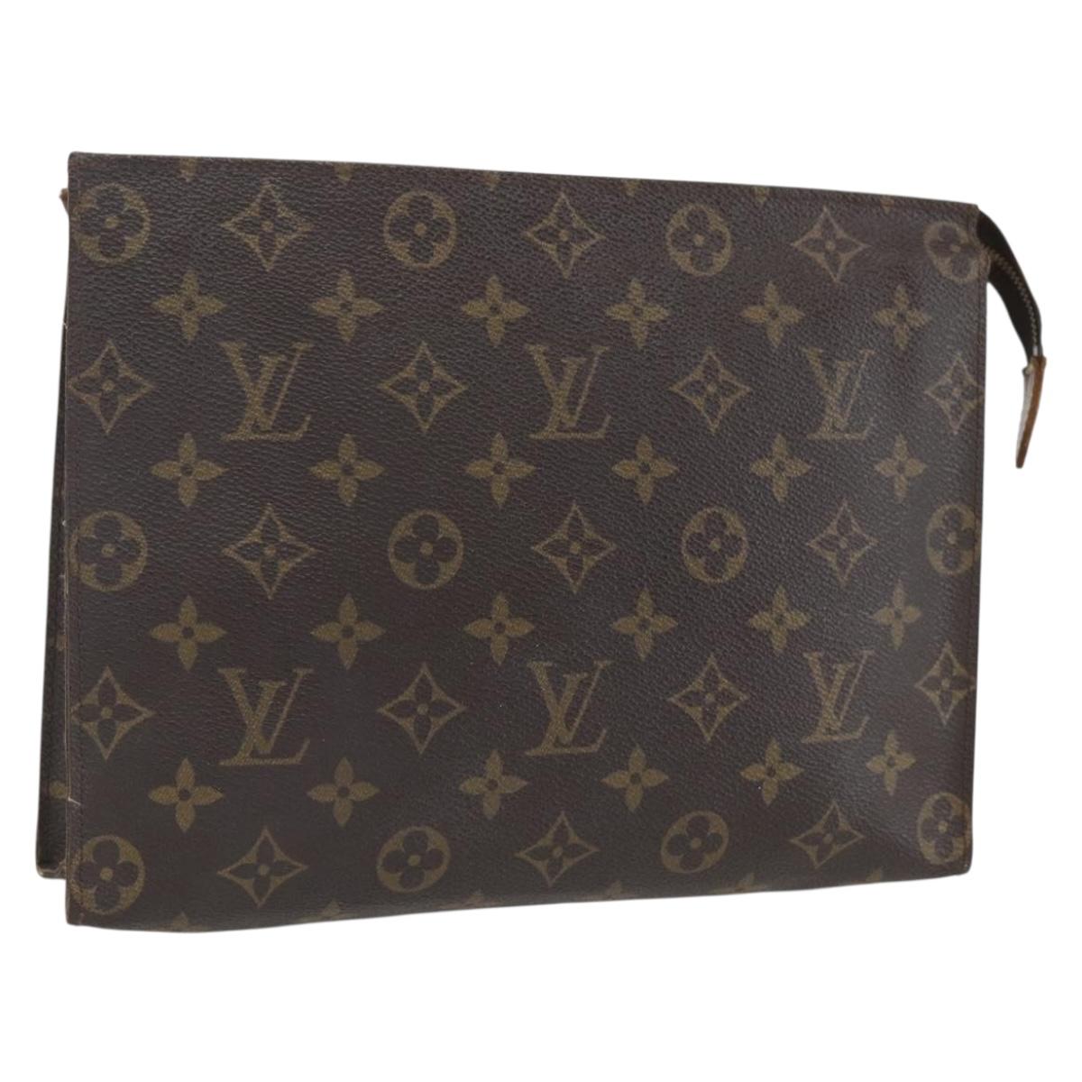 LOUIS VUITTON Monogram Poche Toilette 26 Pouch M47542 LV Auth 158339