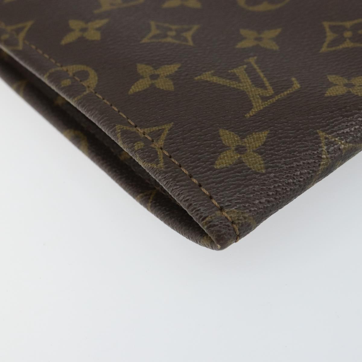 LOUIS VUITTON Monogram Posh Documents Clutch Bag M53456 LV Auth 158340