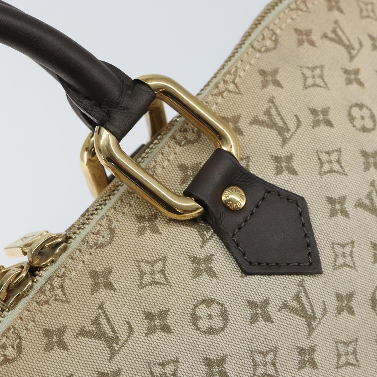 LOUIS VUITTON Monogram Mini Alma Ron Hand Bag Khaki M92206 LV Auth 158341