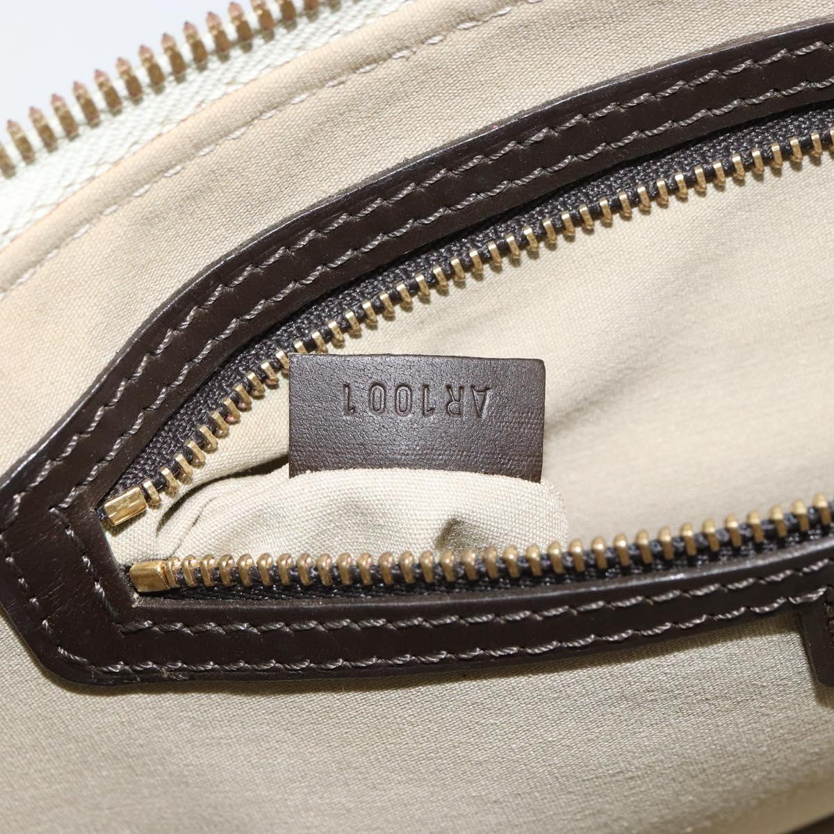 LOUIS VUITTON Monogram Mini Alma Ron Hand Bag Khaki M92206 LV Auth 158341