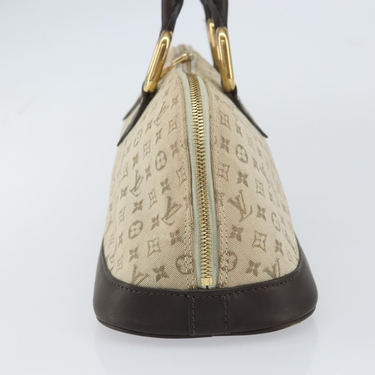 LOUIS VUITTON Monogram Mini Alma Ron Hand Bag Khaki M92206 LV Auth 158341