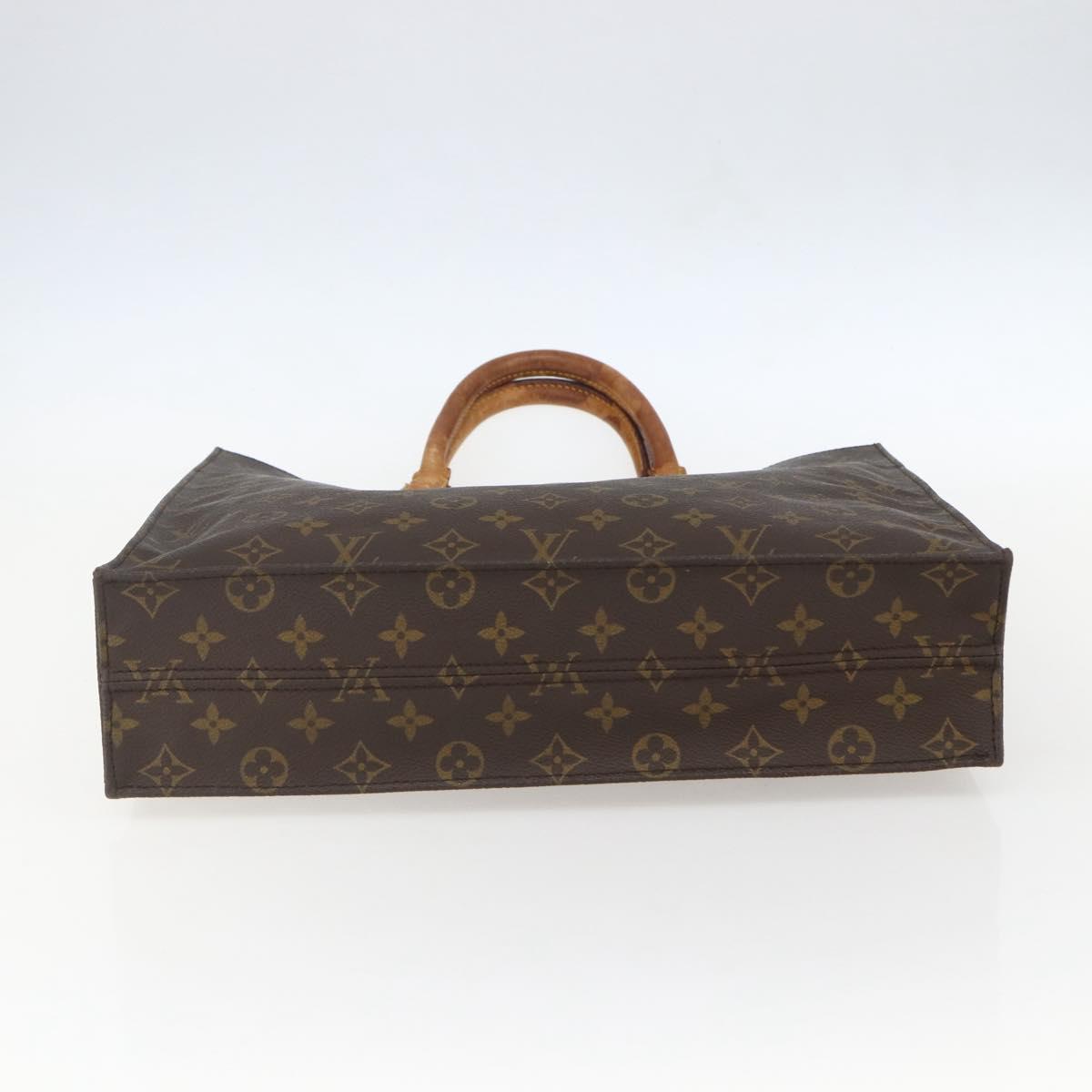LOUIS VUITTON Monogram Sac Plat Hand Bag M51140 LV Auth 158347