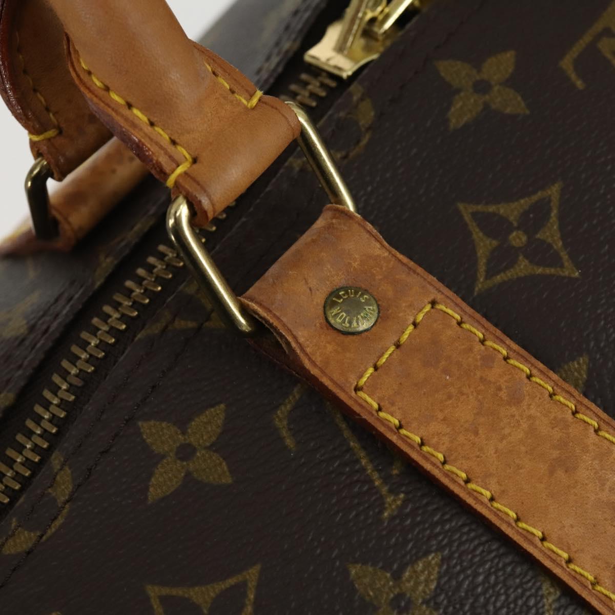 LOUIS VUITTON Monogram Keepall 55 Boston Bag M41424 LV Auth 158354