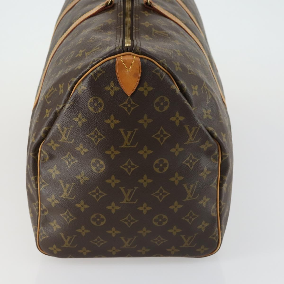 LOUIS VUITTON Monogram Keepall 55 Boston Bag M41424 LV Auth 158354
