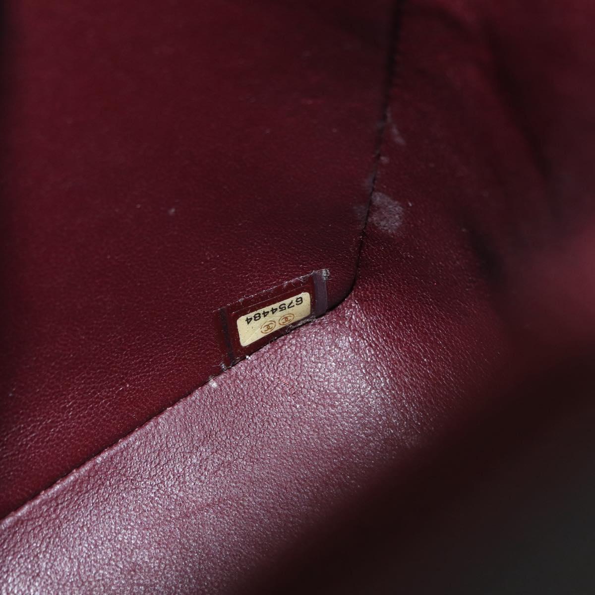 CHANEL Matelasse 30 Chain Shoulder Bag Lamb Skin Black Gold CC Auth 158361SAM