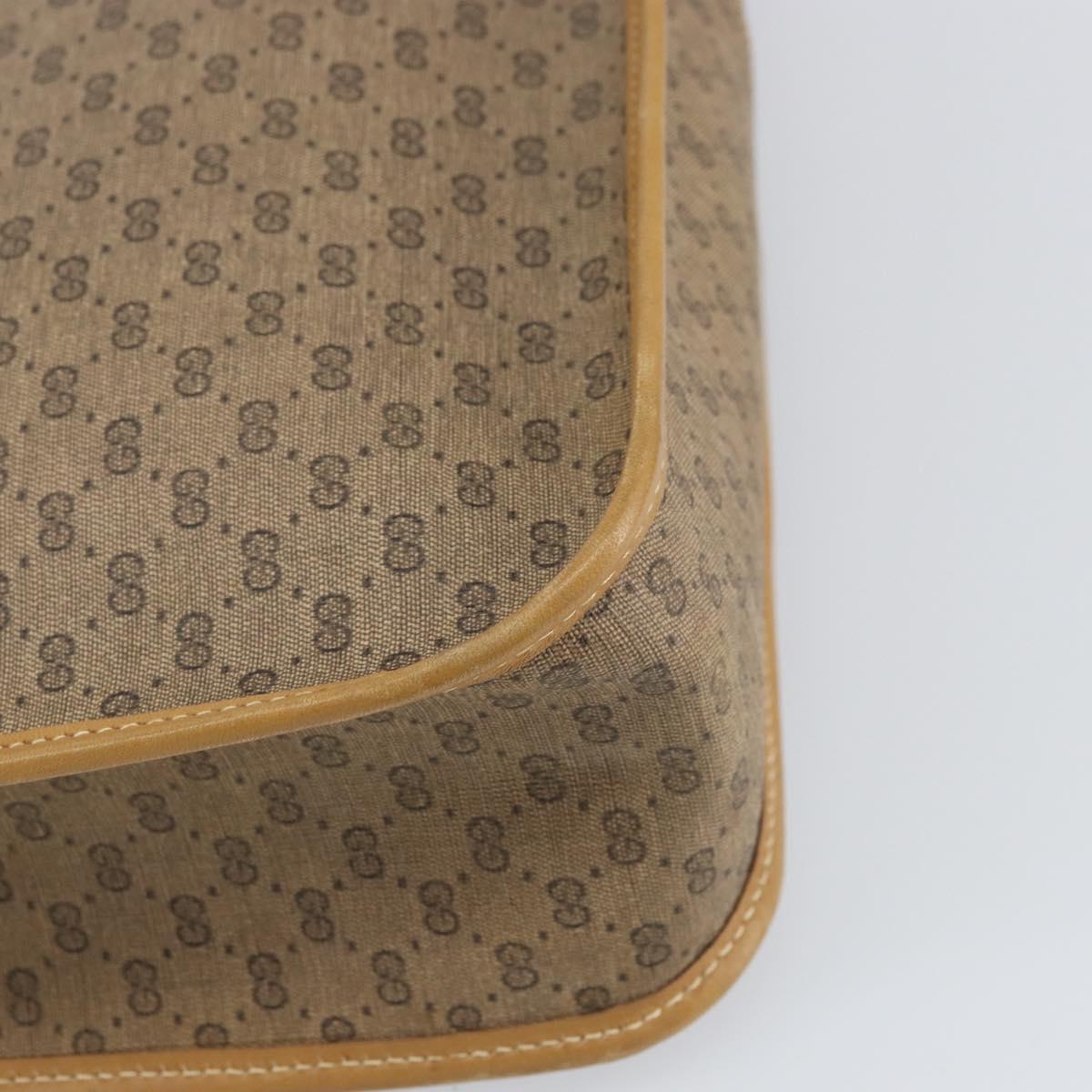 GUCCI Micro GG Supreme Tote Bag PVC Beige Gold 14 002 4428 Auth 158385
