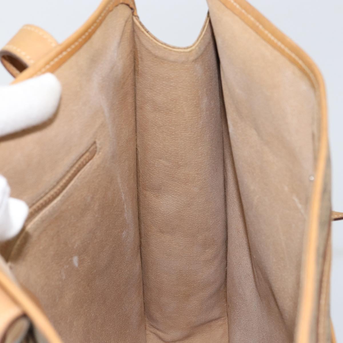 GUCCI Micro GG Supreme Tote Bag PVC Beige Gold 14 002 4428 Auth 158385