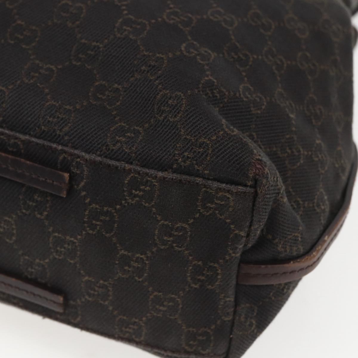 GUCCI GG Canvas Tote Bag Black 101341 Auth 158421