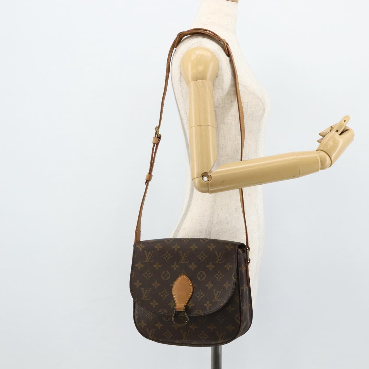 LOUIS VUITTON Monogram Saint Cloud GM Shoulder Bag M51242 LV Auth 158438