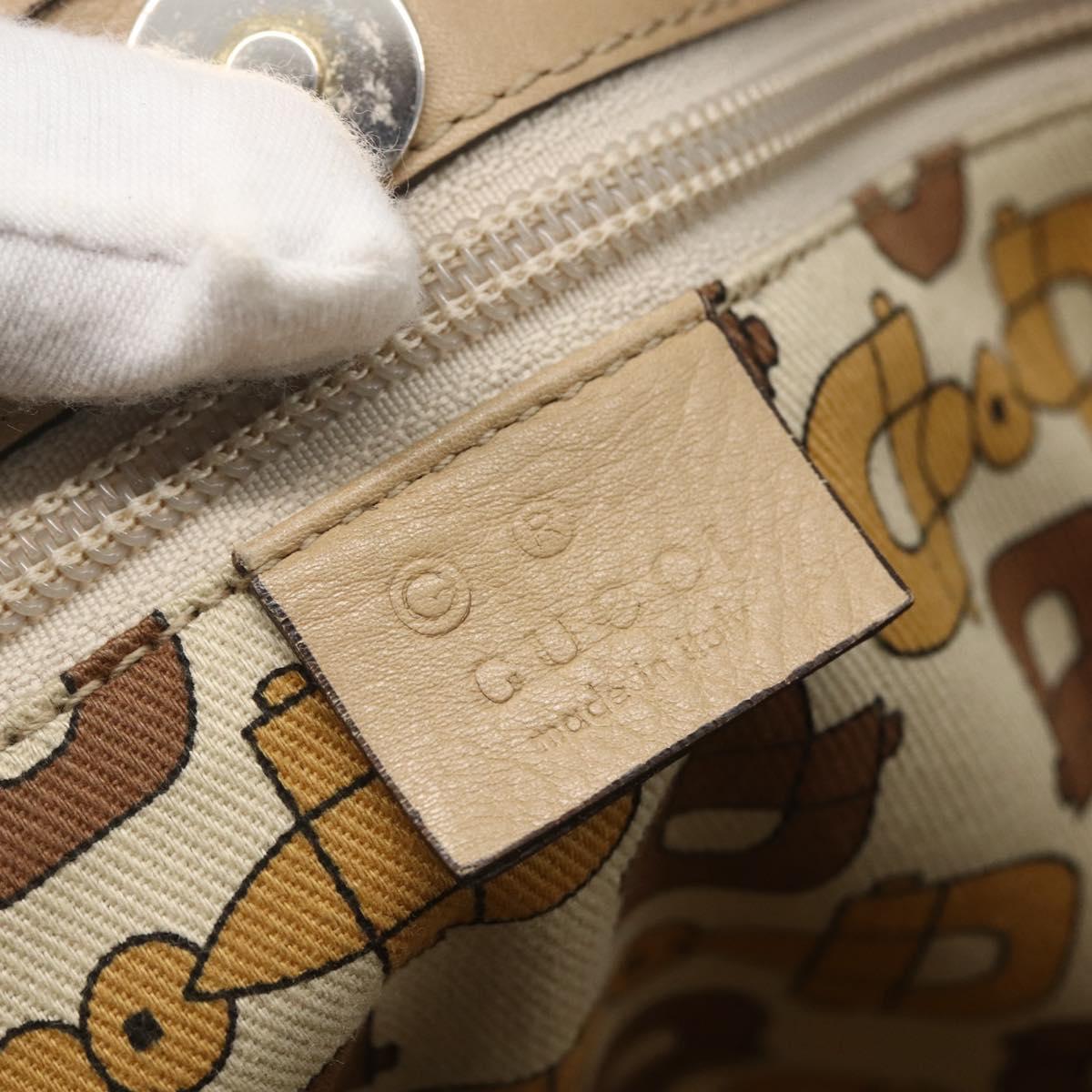 GUCCI GG Canvas Tote Bag Pink Gold Auth 158451