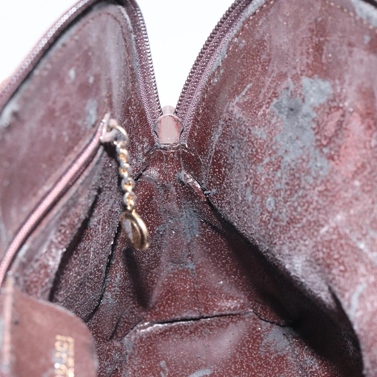 GUCCI Bamboo Hand Bag Leather 2way Brown Gold 000 2122 0290 Auth 158454