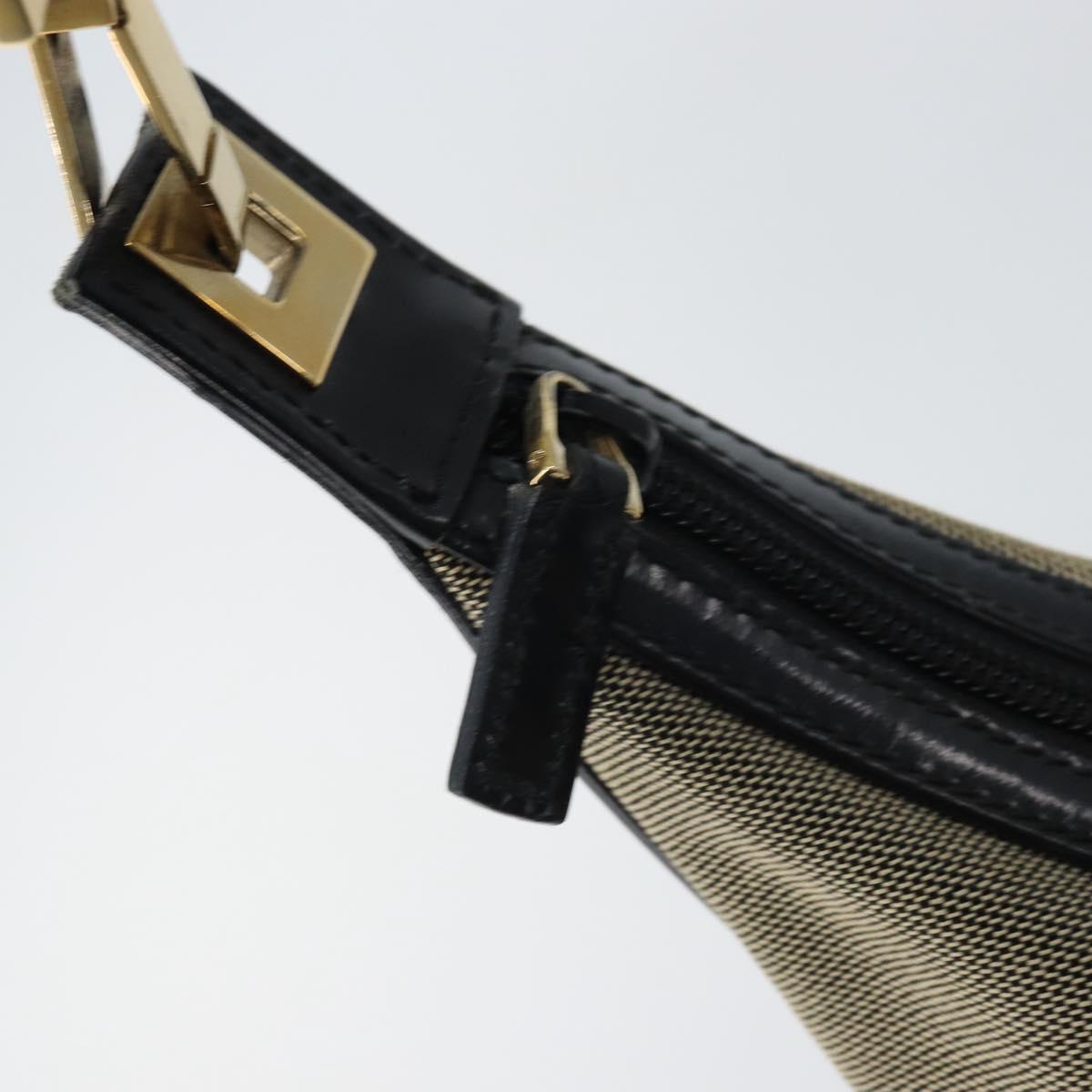 GUCCI Shoulder Bag Canvas Beige Gold 001 4204 Auth 158461