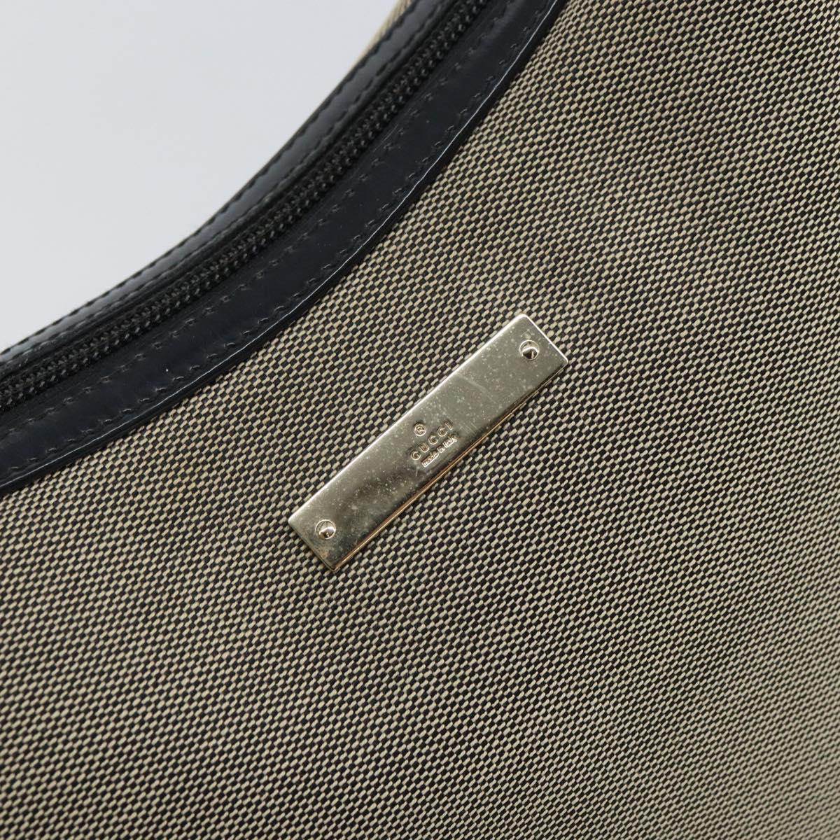 GUCCI Shoulder Bag Canvas Beige Gold 001 4204 Auth 158461