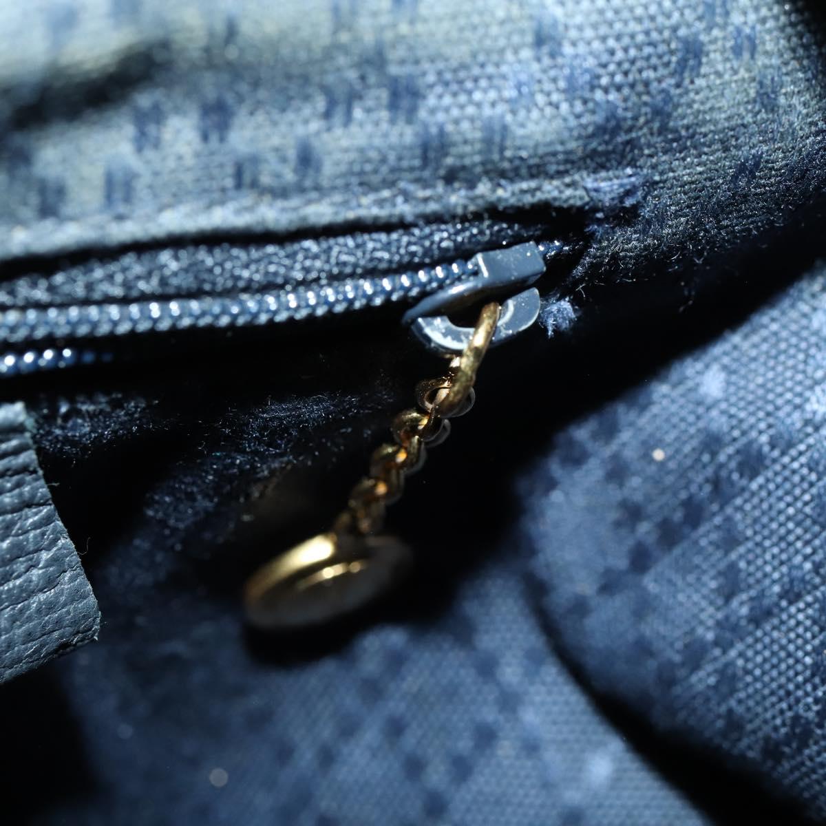 GUCCI Bamboo Backpack Suede Navy Gold 003 1705 0030 Auth 158464