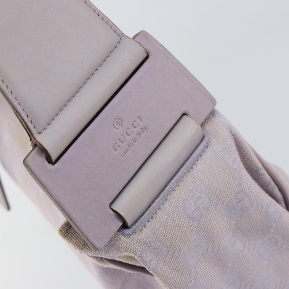 GUCCI GG Canvas Shoulder Bag Purple Gold 92699 Auth 158466
