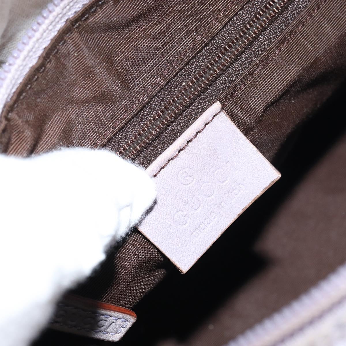 GUCCI GG Canvas Shoulder Bag Purple Gold 92699 Auth 158466