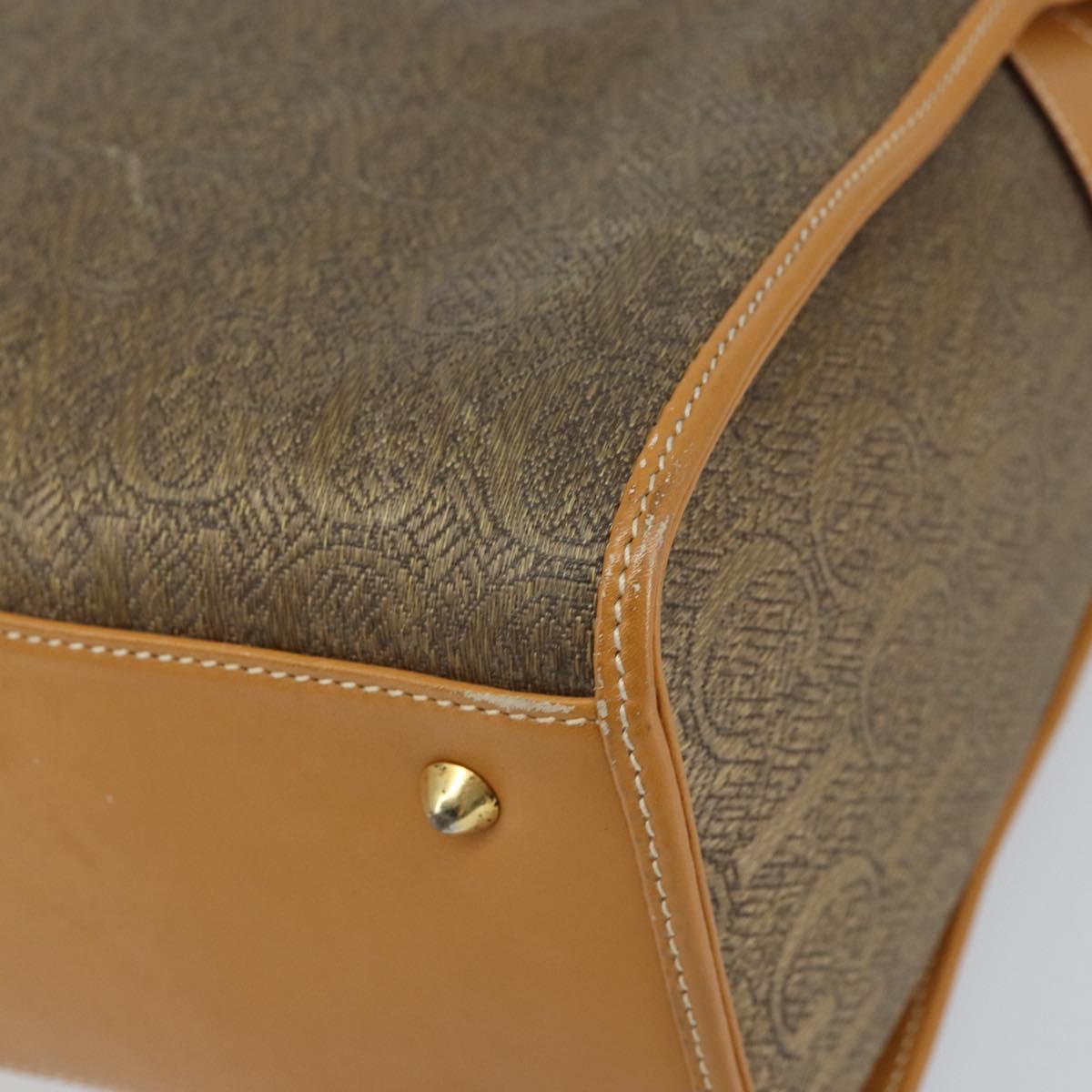 GUCCI Hand Bag Leather Beige Gold 002 58 0219 Auth 158470