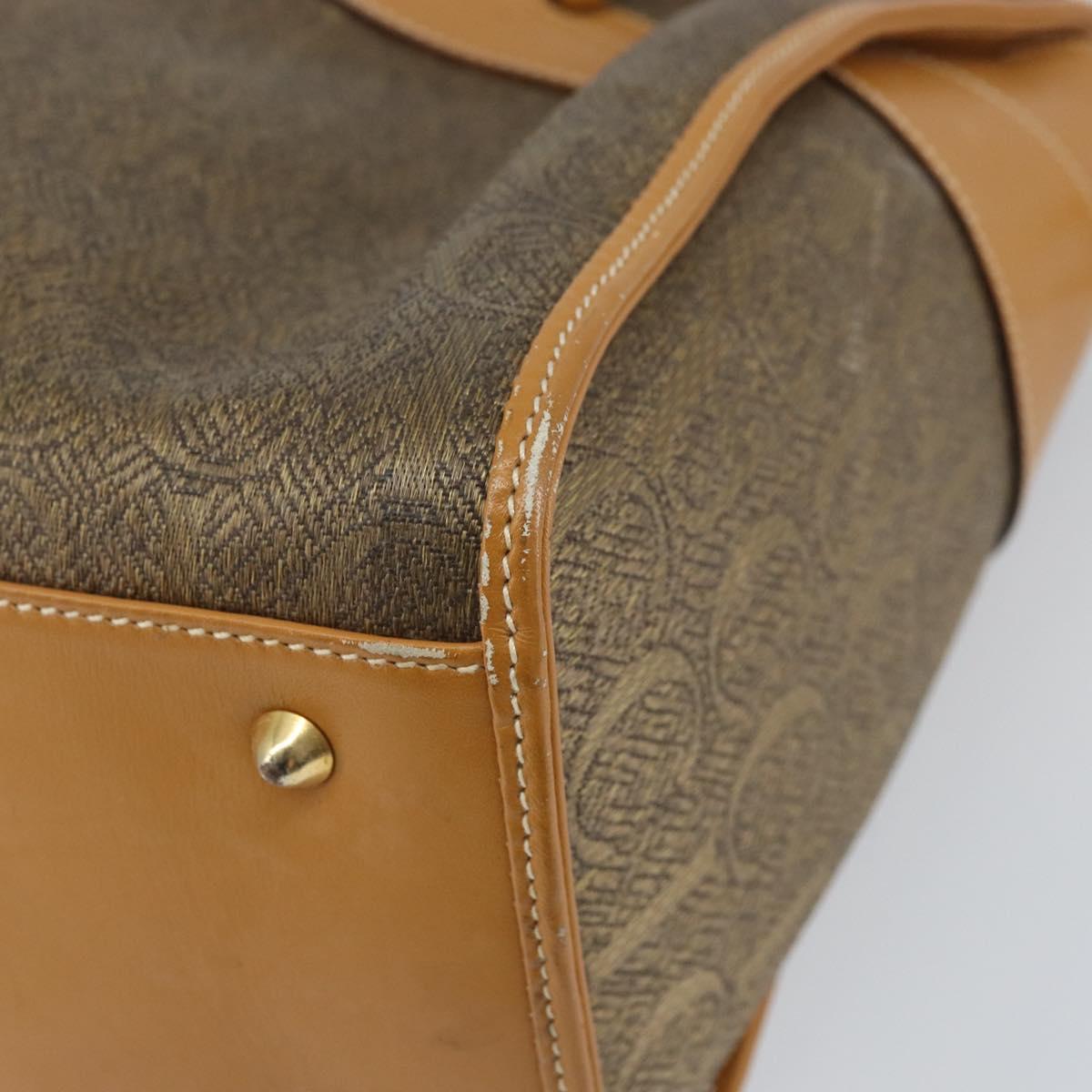 GUCCI Hand Bag Leather Beige Gold 002 58 0219 Auth 158470