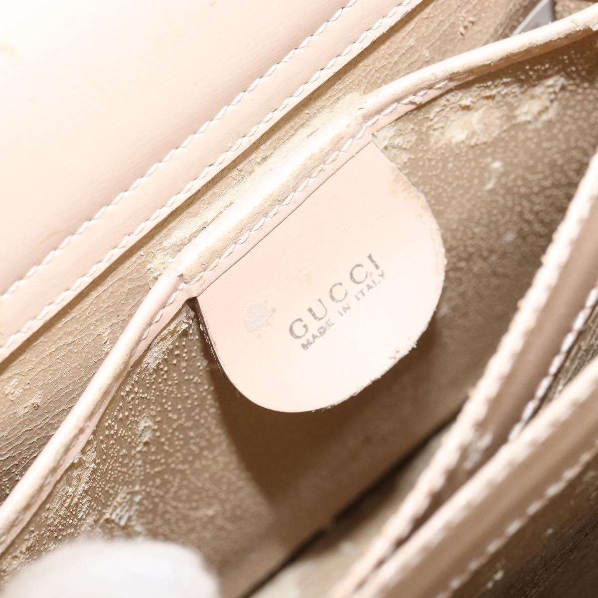 GUCCI Shoulder Bag Leather Pink Silver 007 406 0259 Auth 158508
