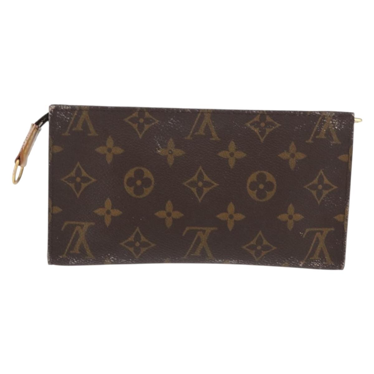 LOUIS VUITTON Monogram Bucket GM Accessory Pouch LV Auth 158534