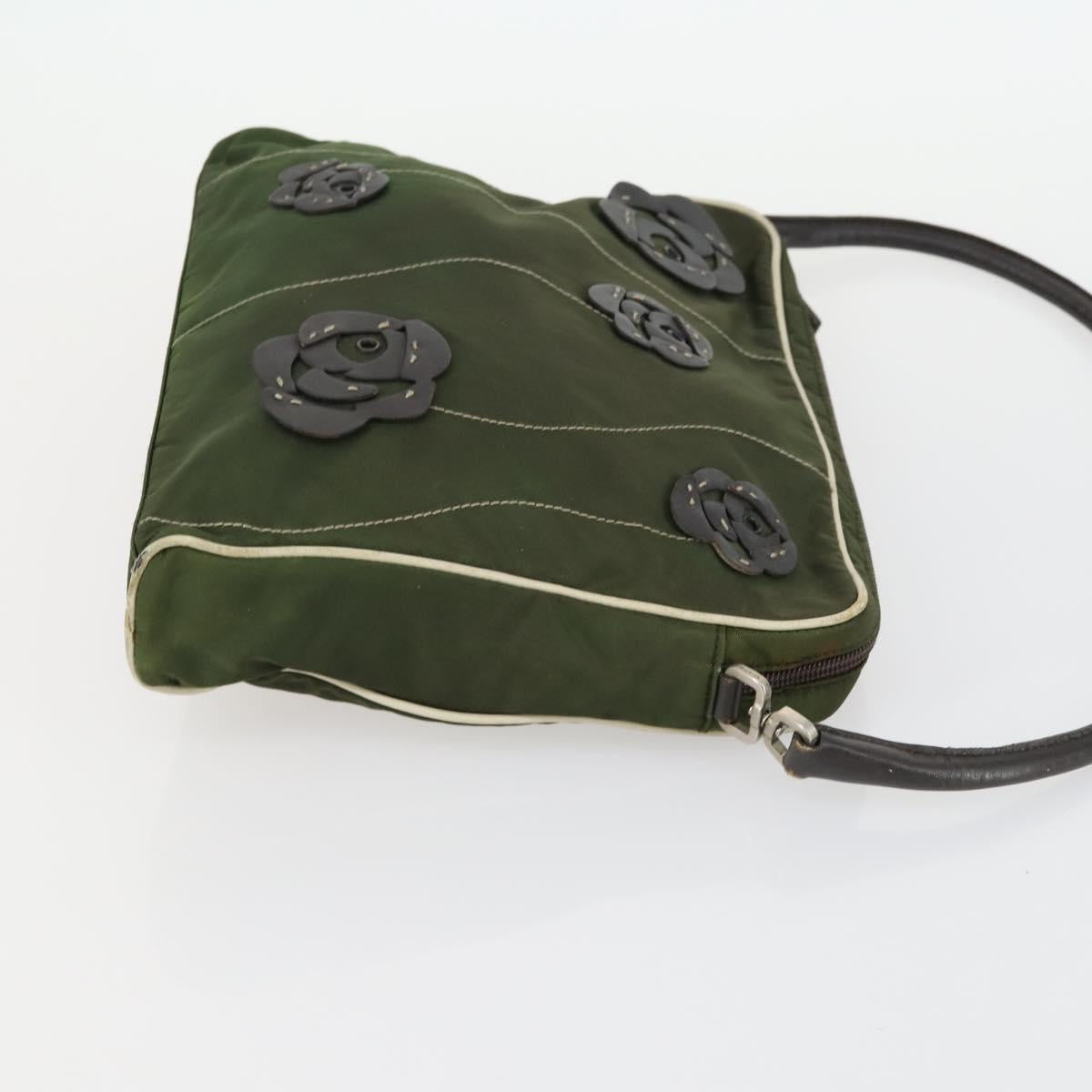 PRADA Hand Bag Nylon 3 Set Khaki Navy black Auth 158550