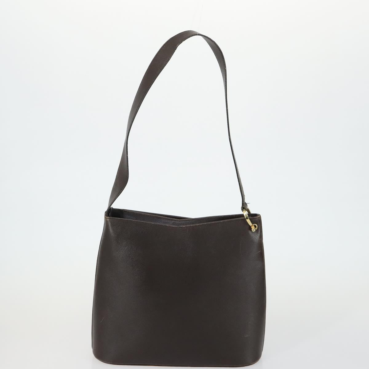 Salvatore Ferragamo Bag Leather Canvas 3 Set Black Brown Navy Auth 158551