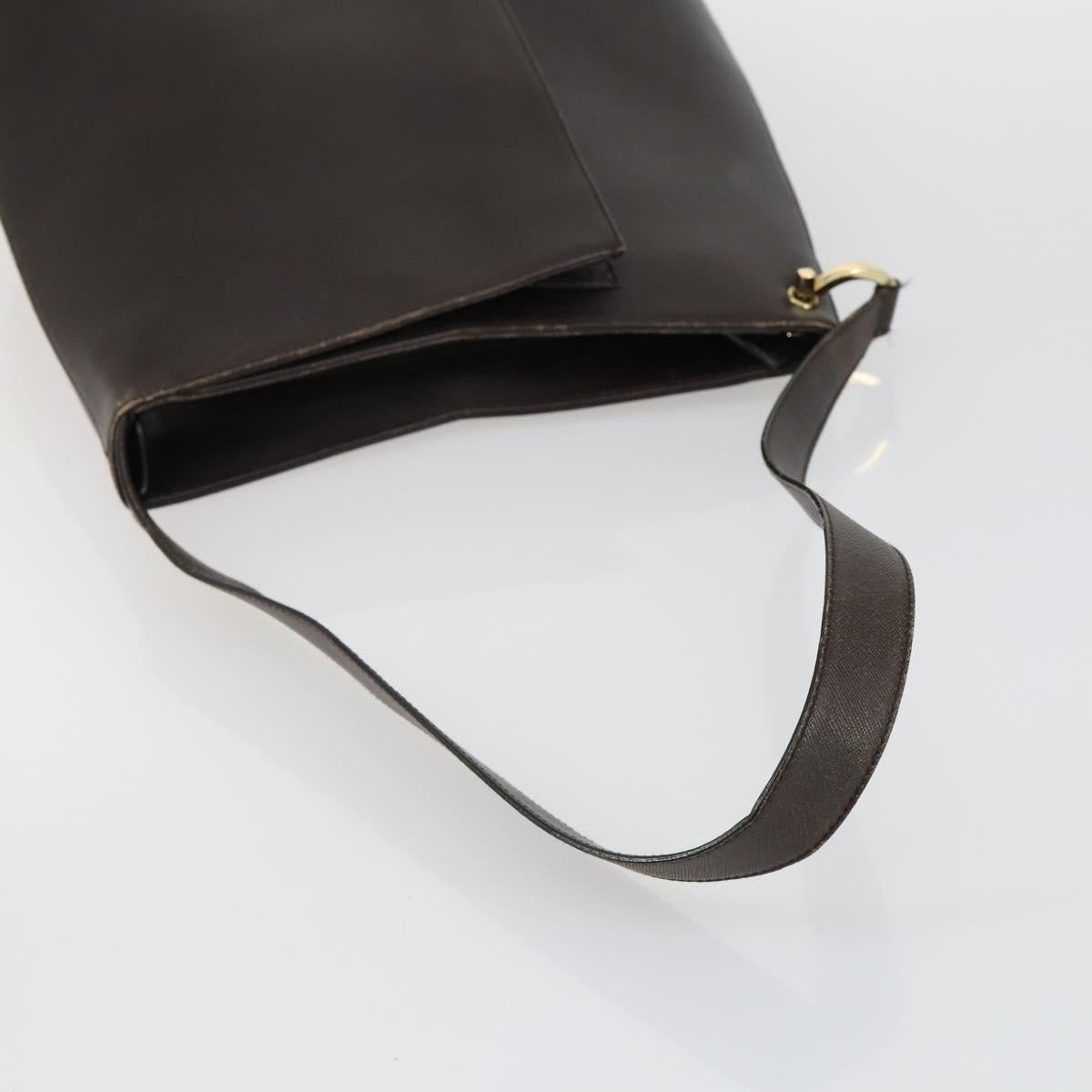 Salvatore Ferragamo Bag Leather Canvas 3 Set Black Brown Navy Auth 158551