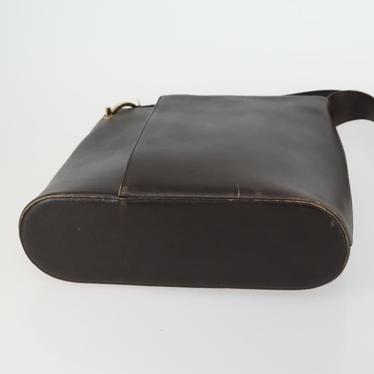 Salvatore Ferragamo Bag Leather Canvas 3 Set Black Brown Navy Auth 158551
