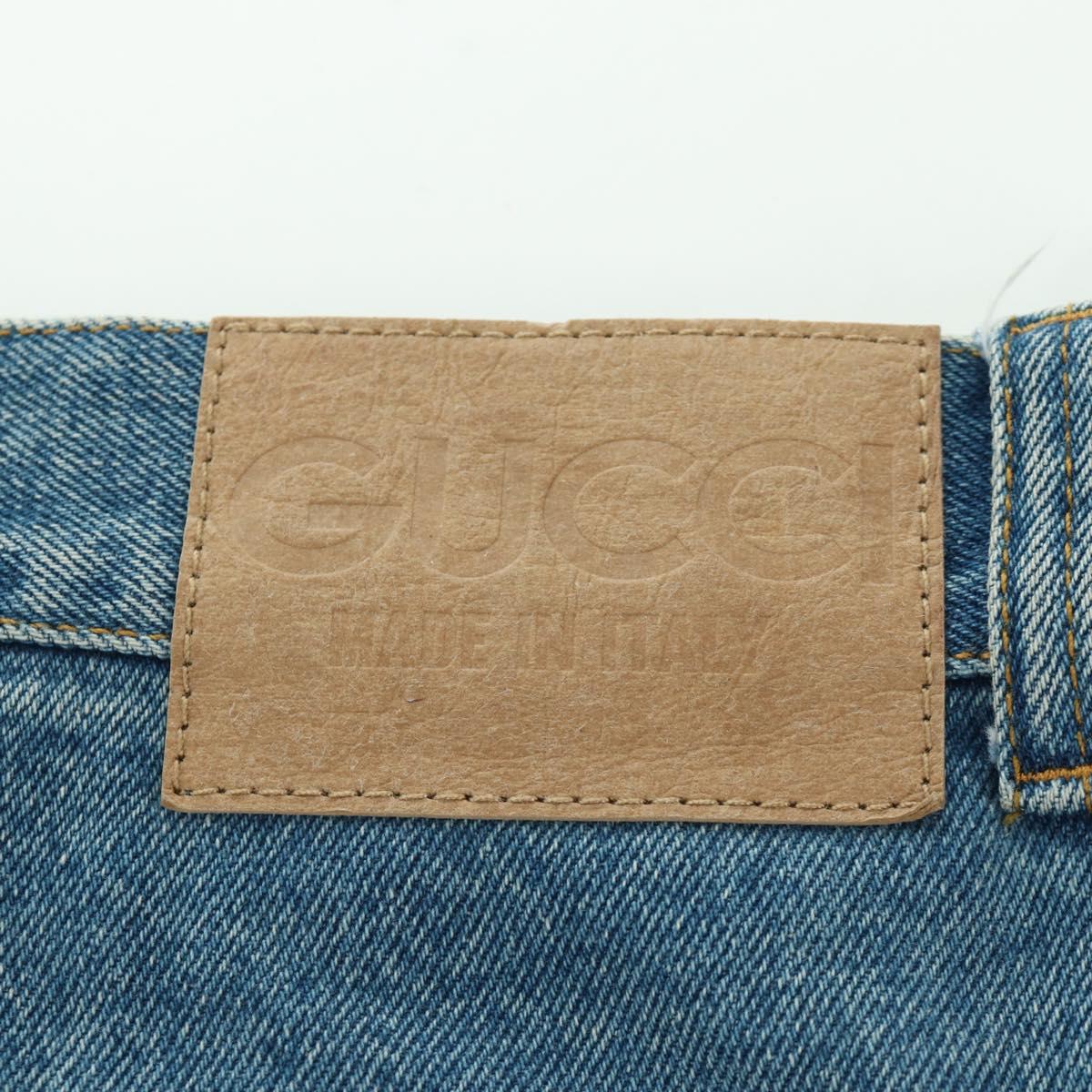 GUCCI Buggy Denim Pants Denim Blue 758153 Auth 158567M