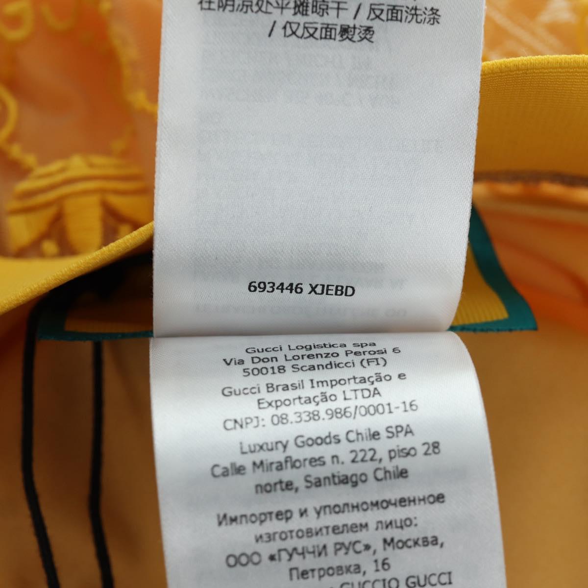 GUCCI GG Canvas GUCCI x adidas Tulle Pants Yellow 693446 Auth 158571SAM