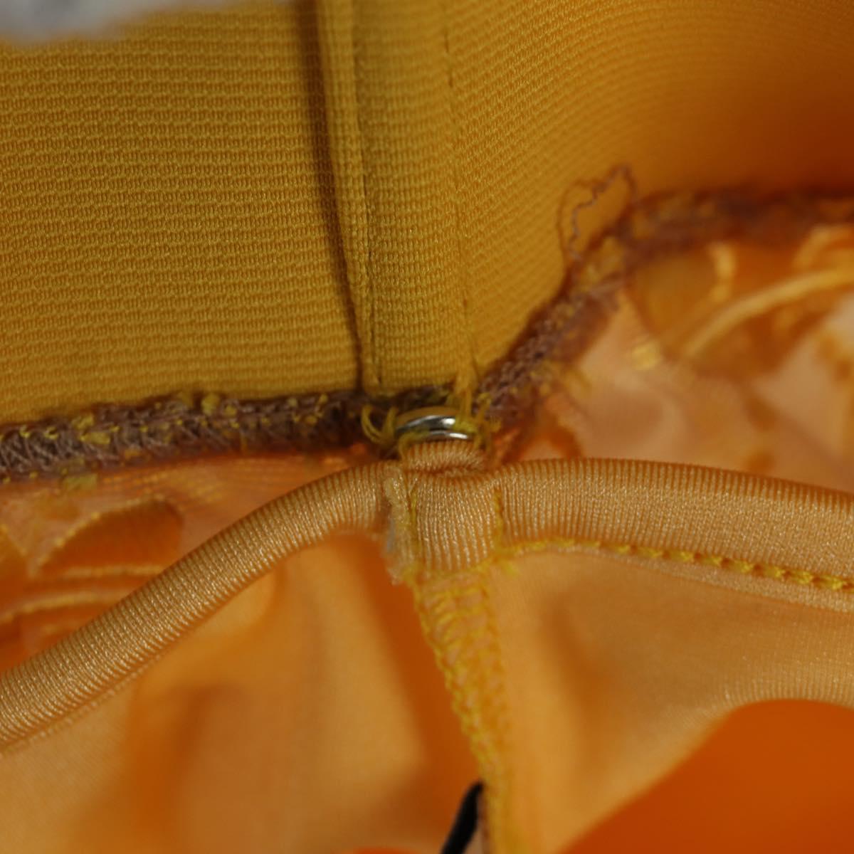 GUCCI GG Canvas GUCCI x adidas Tulle Pants Yellow 693446 Auth 158571SAM
