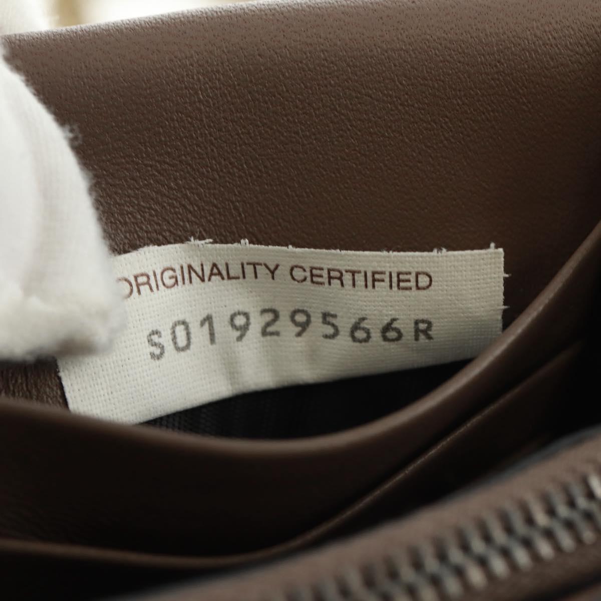 BOTTEGA VENETA Chain Shoulder Bag Leather Red Gold Auth 158578SAV