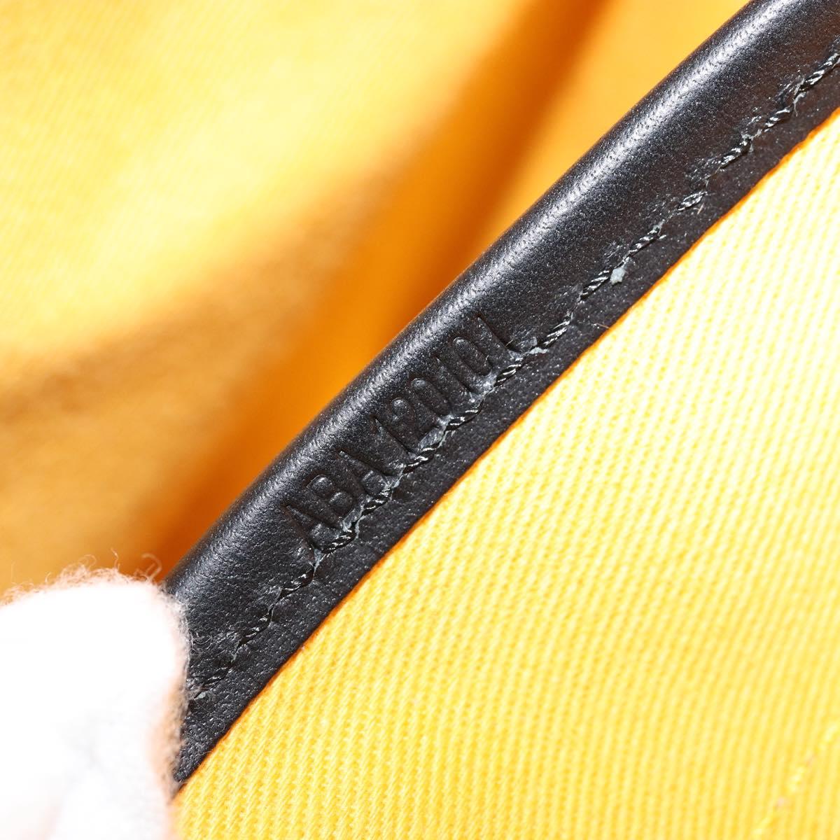 GOYARD Herringbone Okinawa PM Tote Bag PVC Black Silver Auth 158582SM