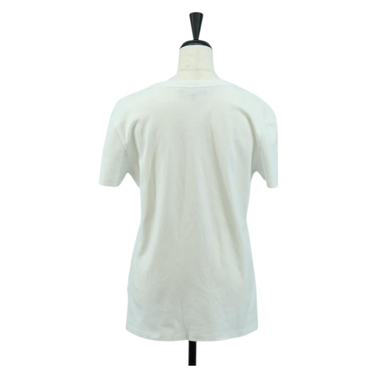 Salvatore Ferragamo Short Sleeved T Shirt Cotton White Auth 158586M