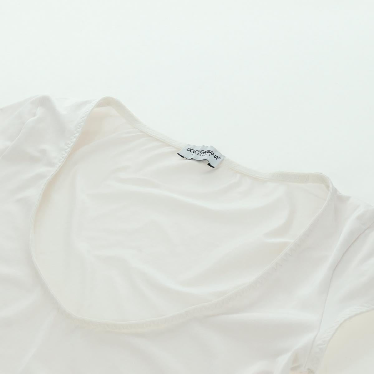 DOLCE&GABBANA Tank Top Cotton White Auth 158588M