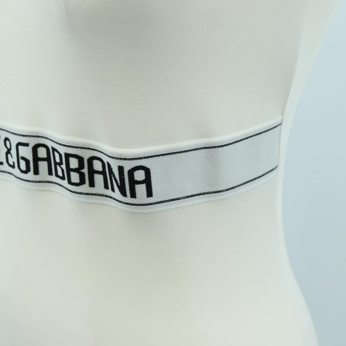 DOLCE&GABBANA Tank Top Cotton White Auth 158588M