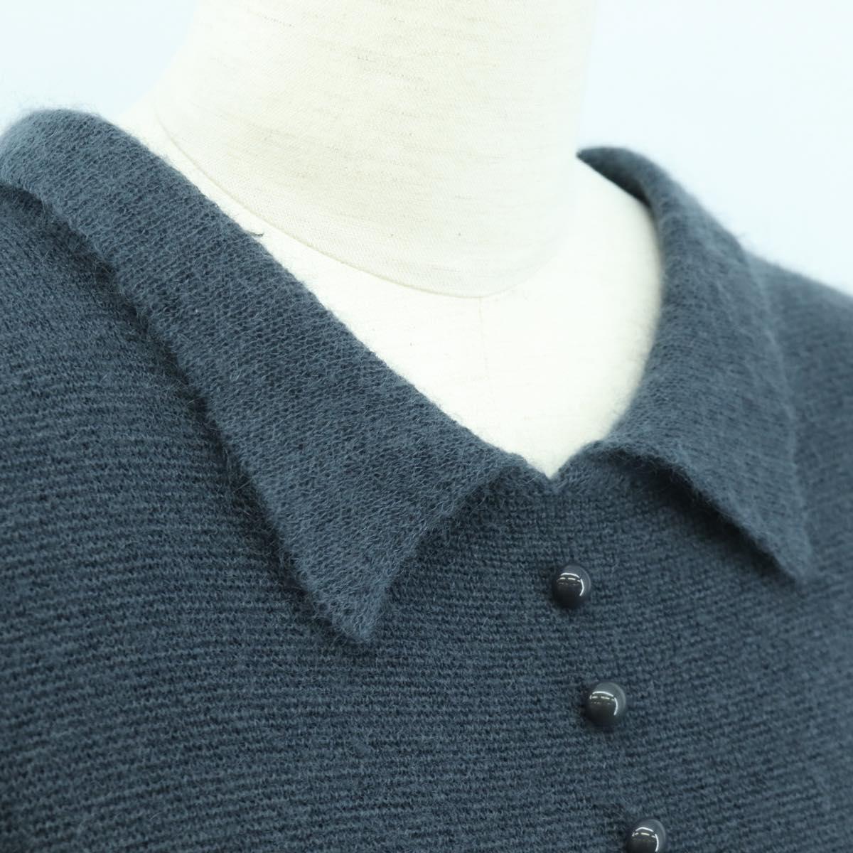 LOUIS VUITTON Tops Wool Nylon Gray LV Auth 158591M