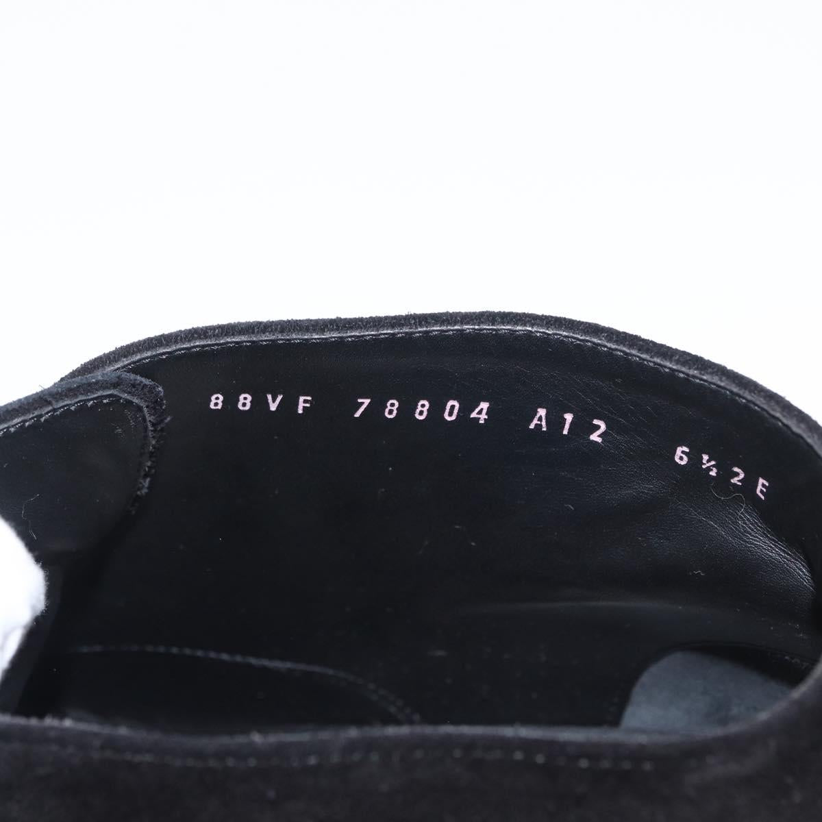 Salvatore Ferragamo Shoes Suede Black Auth 158596M