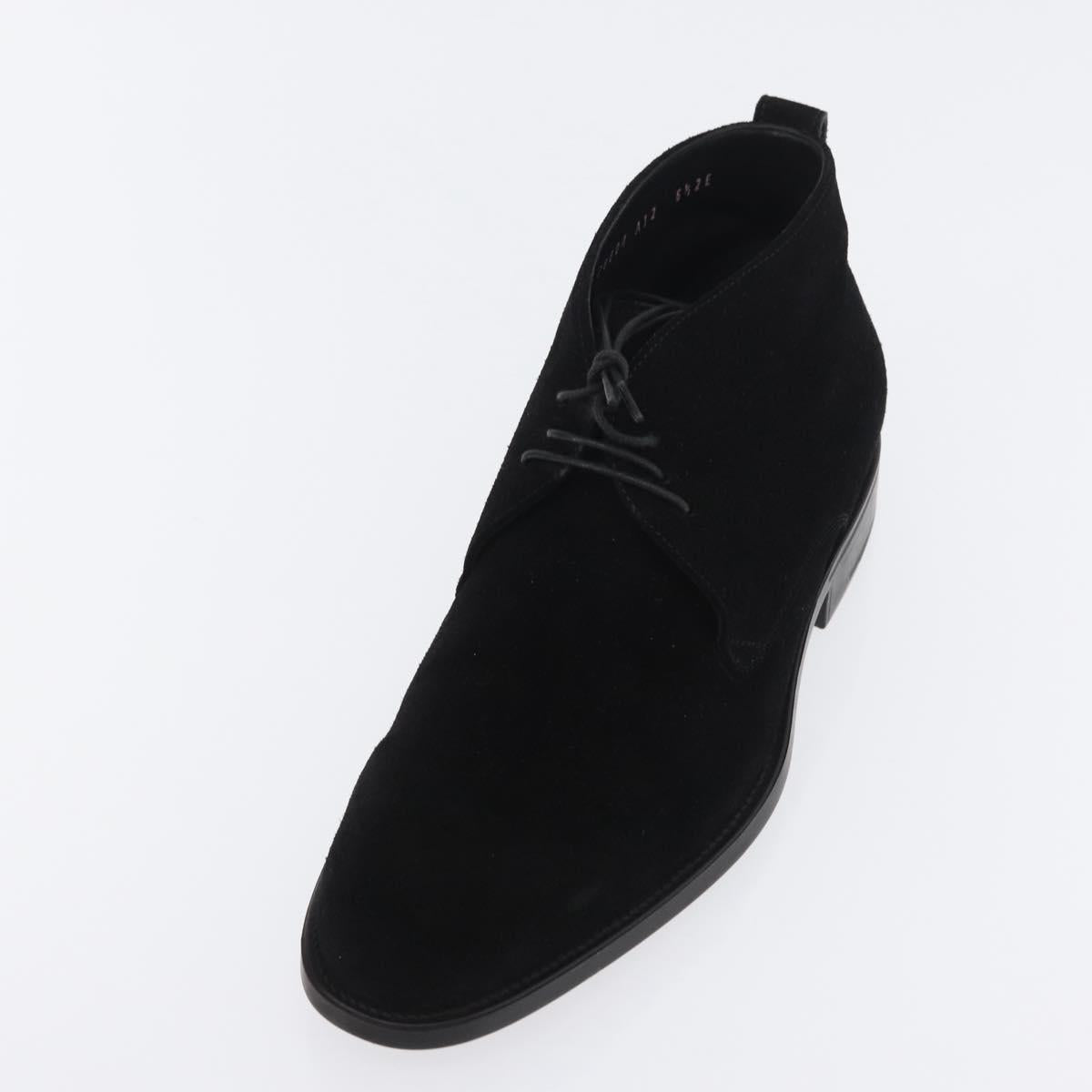 Salvatore Ferragamo Shoes Suede Black Auth 158596M