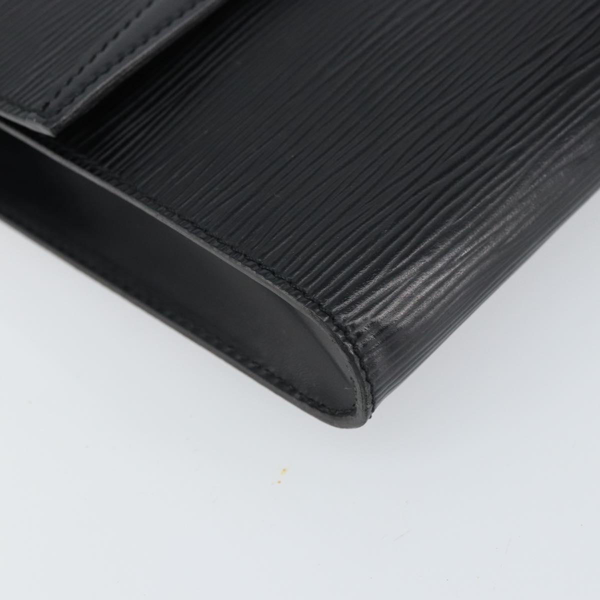 LOUIS VUITTON Epi Pochette Arche Shoulder Bag Black Noir M52572 LV Auth 158623A