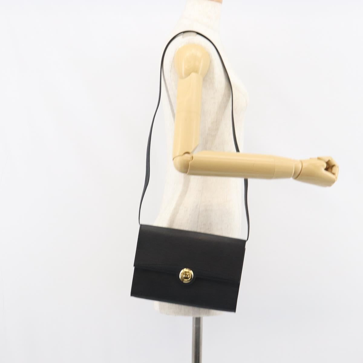 LOUIS VUITTON Epi Pochette Arche Shoulder Bag Black Noir M52572 LV Auth 158623A