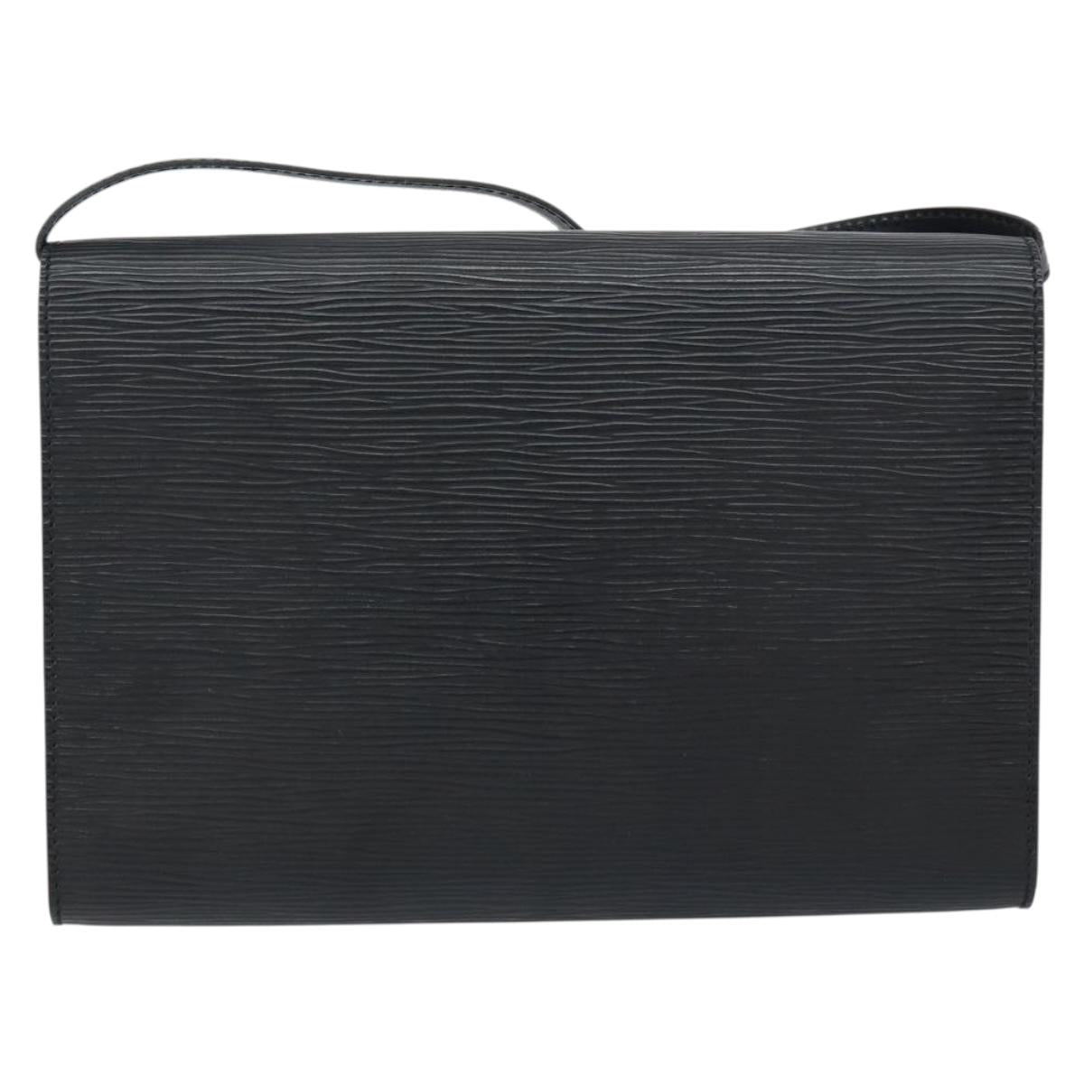 LOUIS VUITTON Epi Pochette Arche Shoulder Bag Black Noir M52572 LV Auth 158623A