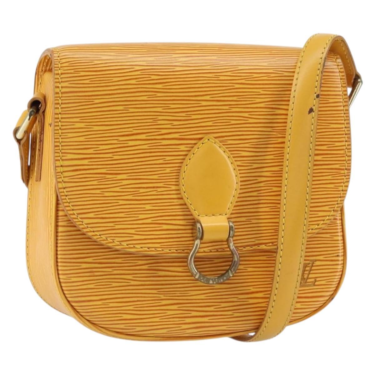 LOUIS VUITTON Epi Saint Cloud PM Shoulder Bag Yellow M52219 LV Auth 158626