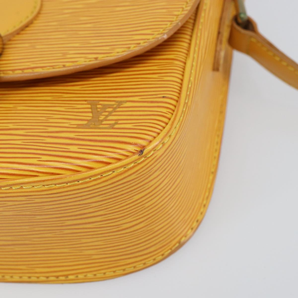 LOUIS VUITTON Epi Saint Cloud PM Shoulder Bag Yellow M52219 LV Auth 158626